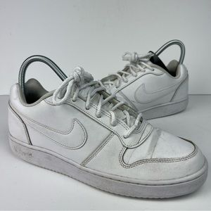 Nike Ebernon Low Men's Size 9 Casual Athletic Shoes Triple White AQ1775 100